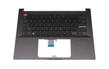 90NB0V61-R30GE0 teclado incl. topcase original Asus DE (alemán) negro/negro con retroiluminacion