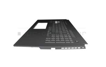 90NR0901-R31GE0 teclado incl. topcase original Asus DE (alemán) negro/transparente/canaso con retroiluminacion