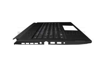 957-17M11E-C06 teclado incl. topcase original MSI DE (alemán) negro/negro con retroiluminacion