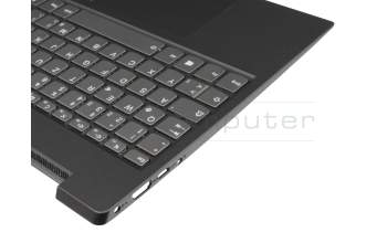 9Z.NDRBN.A0G teclado incl. topcase original Lenovo DE (alemán) gris oscuro/negro con retroiluminacion