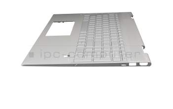 9Z.NGHBW.30G teclado incl. topcase original HP DE (alemán) plateado/plateado con retroiluminacion (UMA)