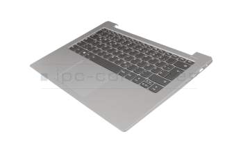 9Z.NSSBN.C0G teclado incl. topcase original Darfon DE (alemán) gris/plateado con retroiluminacion