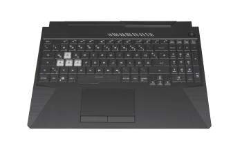 AC21271044352 teclado incl. topcase original Asus DE (alemán) negro/transparente/negro con retroiluminacion