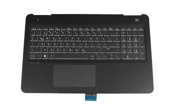 AEG37G02010 teclado incl. topcase original HP DE (alemán) negro/negro