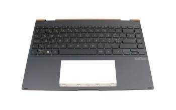 AEUJ5S0010 teclado incl. topcase original Quanta CH (suiza) gris/canaso con retroiluminacion