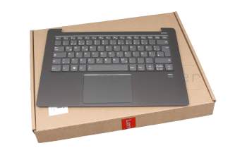 AM171000200KCS1 teclado incl. topcase original Lenovo DE (alemán) gris/canaso con retroiluminacion (fingerprint)