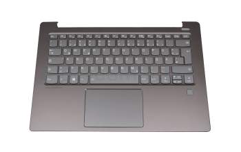 AM171000200KCS1 teclado incl. topcase original Lenovo DE (alemán) gris/canaso con retroiluminacion (fingerprint)