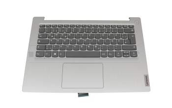 AM1JU000300 teclado incl. topcase original Lenovo DE (alemán) gris/plateado