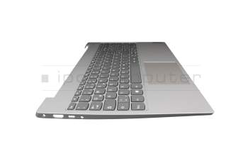 AM2GC0000400 teclado incl. topcase original Lenovo DE (alemán) gris/plateado