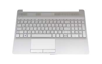 AM2H8000100-KFC1 teclado incl. topcase original HP DE (alemán) plateado/plateado