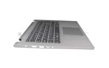 AP173000910 teclado incl. topcase original Lenovo CH (suiza) gris/plateado con retroiluminacion