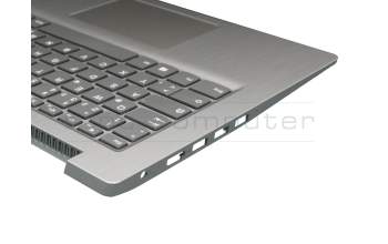 AP1JU000630 teclado incl. topcase original Lenovo DE (alemán) gris/plateado