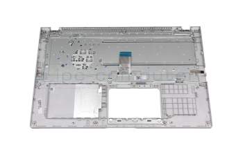 ASM18M96D0-528 teclado incl. topcase original Asus DE (alemán) blanco/plateado