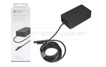 Alternativa para Q4Q-00002 cargador original Microsoft 65 vatios redondeado (incluida la conexión USB)