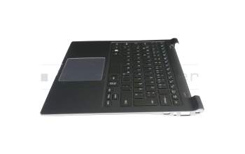 BA59-03767C teclado incl. topcase original Samsung DE (alemán) negro/negro con retroiluminacion