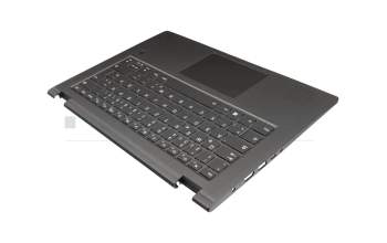 BFG10234001 teclado incl. topcase original Lenovo DE (alemán) gris/canaso con retroiluminacion