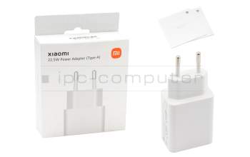 BHR7757EU cargador USB original Xiaomi 22,5 vatios EU wallplug blanca (Combo de carga tipo A) (sin cable)