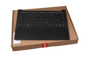 C8 H75 0822 0234 teclado incl. topcase original Lenovo DE (alemán) negro/negro con retroiluminacion