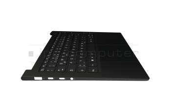 C8 H75 0822 0234 teclado incl. topcase original Lenovo DE (alemán) negro/negro con retroiluminacion