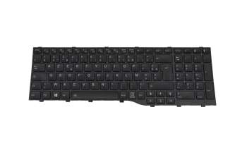 CP806592-XX teclado original Fujitsu FR (francés) negro/negro con retroiluminacion