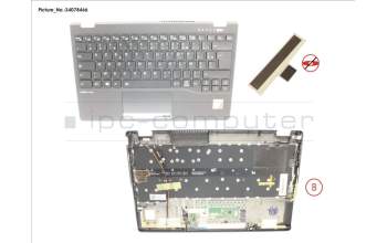 Fujitsu CP806876-XX UPPER ASSY INCL. KB FRANCE W/PV(TBT)4G