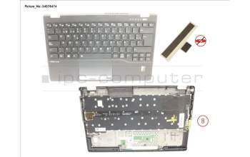 Fujitsu CP806884-XX UPPER ASSY INCL. KB SPAIN W/FP(TBT)