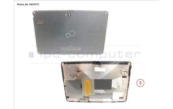 Fujitsu CP808473-XX LCD BACK COVER W/ FINGERPRIN, SCREW