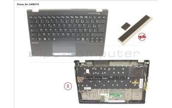 Fujitsu CP816694-XX UPPER ASSY INCL. KB FRANCE