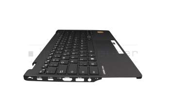 CP822314-01 teclado incl. topcase original Fujitsu US (Inglés) negro/negro con retroiluminacion