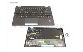 Fujitsu CP827031-XX UPPER ASSY INCL. KB FRANCE W/ FP(5G ANT)