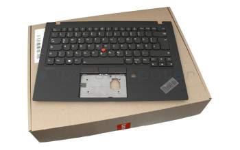 CS19BL-85D0 teclado incl. topcase original Lenovo DE (alemán) negro/negro con retroiluminacion y mouse stick WWAN