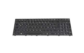 CVM18H960094305 teclado original Clevo DE (alemán) negro/blanco/negro blanca