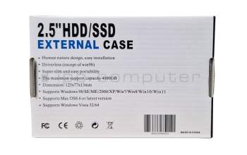 Clevo D750W Hard Drive Case USB 3.0 SATA