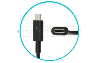 Dell Inspiron 14 (7490) original cargador USB-C 90 vatios redondeado