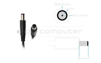 Dell Inspiron 14R (N4010) original cargador 65 vatios delgado