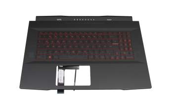 E2P-7L1C213-TA2-IM teclado incl. topcase original MSI DE (alemán) negro/negro con retroiluminacion