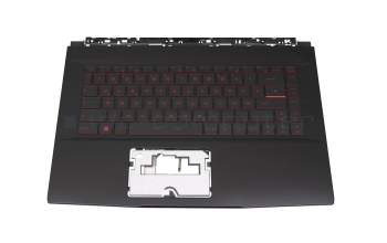 E2P6R102XX-TA2 teclado incl. topcase original MSI DE (alemán) negro/negro con retroiluminacion