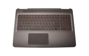 EAG3500206R teclado incl. topcase original HP DE (alemán) gris/canaso con retroiluminacion