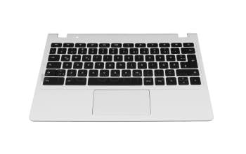 EAZHN001020 teclado incl. topcase original Acer DE (alemán) negro/blanco