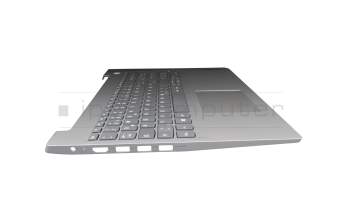 EC1JV000200 teclado incl. topcase original Lenovo DE (alemán) gris/plateado