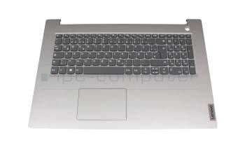 EG1JX000100 teclado incl. topcase original Lenovo DE (alemán) gris/plateado (Fingerprint)