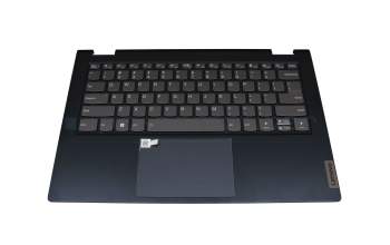 ET375000300 teclado incl. topcase original Lenovo US (Inglés) gris/azul con retroiluminacion