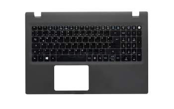 FBZRT001010 teclado incl. topcase original Acer DE (alemán) negro/canaso