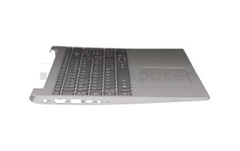 FRU5CB0R16743 teclado incl. topcase original Lenovo DE (alemán) gris/plateado con retroiluminacion