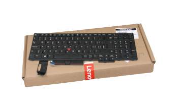 FU53722 teclado original Lenovo CH (suiza) negro/negro con mouse-stick