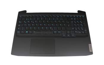 GY530NBX0001TE10 teclado incl. topcase original Lenovo DE (alemán) negro/negro con retroiluminacion