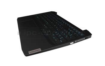 GY530NBX0001TE10 teclado incl. topcase original Lenovo DE (alemán) negro/negro con retroiluminacion