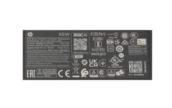 HP EliteBook 828 G4 original cargador 65 vatios normal 19,5V