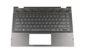 HPM17K13D0J4421 teclado incl. topcase original HP DE (alemán) negro/negro con retroiluminacion