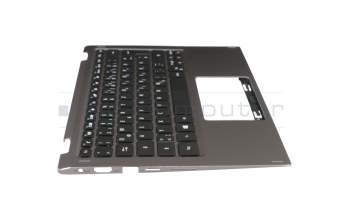 HQ21011498000 teclado incl. topcase original Acer DE (alemán) negro/canaso